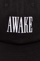 Awake NY berretto da baseball in cotone Logo Hat SP24.HT004 nero SS24