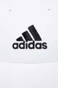 Βαμβακερό καπέλο του μπέιζμπολ adidas 0 λευκό