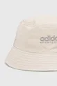 Бавовняний капелюх adidas сірий