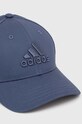 adidas czapka z daszkiem bawełniana IR7904 niebieski SS24