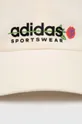 Βαμβακερό καπέλο του μπέιζμπολ adidas 0 μπεζ