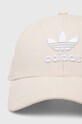 Pamučna kapa sa šiltom adidas Originals IS4624 bež SS24