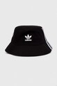 Памучна капела adidas Originals щампа черен IT7618