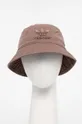 brązowy adidas Originals kapelusz bawełniany Unisex