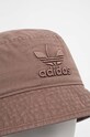 Doplňky Bavlněná čepice adidas Originals IT7623 hnědá