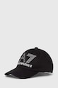 EA7 Emporio Armani czapka z daszkiem bawełniana nadruk czarny 240142.4R102