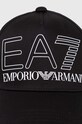 Akcesoria EA7 Emporio Armani czapka z daszkiem bawełniana 240142.4R102 czarny
