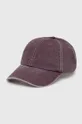 fioletowy Samsoe Samsoe czapka z daszkiem bawełniana SAMSOE Unisex