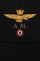 Akcesoria Aeronautica Militare czapka z daszkiem bawełniana HA1100CT2848 czarny