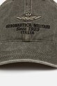 Aeronautica Militare czapka z daszkiem bawełniana HA1102CT2476 zielony AW24