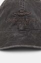 Aeronautica Militare czapka z daszkiem bawełniana HA1102CT2476 szary AW24