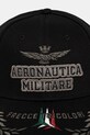 Aeronautica Militare șapcă de baseball din bumbac HA1104CT2261 negru SS25