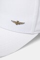 Aeronautica Militare berretto da baseball in cotone HA1122CT2848 bianco SS25