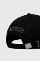 Akcesoria Aeronautica Militare czapka z daszkiem bawełniana HA1122CT2848 czarny