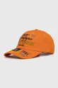 πορτοκαλί Βαμβακερό καπέλο του μπέιζμπολ Aeronautica Militare Unisex