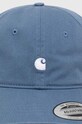 Pamučna kapa sa šiltom Carhartt WIP Madison Logo Cap I023750.20EXX plava SS24