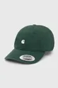 зелен Памучна шапка с козирка Carhartt WIP Madison Logo Cap Унисекс