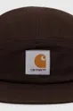 Хлопковая кепка Carhartt WIP Backley Cap коричневый