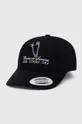 czarny Carhartt WIP czapka z daszkiem bawełniana Safety Pin Cap Unisex