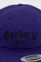 Шапка с козирка Carhartt WIP Onyx Cap виолетов