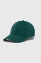 zielony Carhartt WIP czapka z daszkiem sztruksowa Harlem Cap Unisex