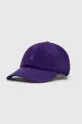 fioletowy Carhartt WIP czapka z daszkiem sztruksowa Harlem Cap Unisex