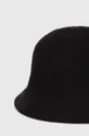 United Colors of Benetton kalap vászonkeverékből fekete