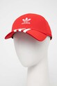 Шапка с козирка adidas Originals други червен IS4631