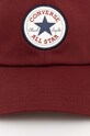 Akcesoria Converse czapka z daszkiem 10022134.A38 bordowy