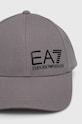 EA7 Emporio Armani șapcă de baseball din bumbac CC010.247088.27041 gri SS24