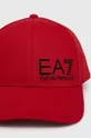 EA7 Emporio Armani berretto da baseball in cotone rosso