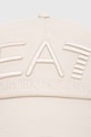 EA7 Emporio Armani czapka z daszkiem bawełniana CC980.245091.23814 beżowy SS24