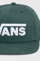 Vans czapka z daszkiem bawełniana VN0A36ORBDX1 zielony SS24