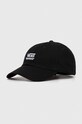 Vans șapcă de baseball din bumbac bumbac negru VN000HEABLK1