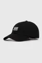 czarny Vans czapka z daszkiem bawełniana Unisex