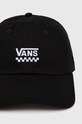 Vans șapcă de baseball din bumbac VN000HEABLK1 negru SS24