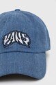 Džínová baseballová čepice Vans VN000GKB7W61 modrá SS24
