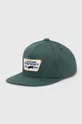 πράσινο Βαμβακερό καπέλο του μπέιζμπολ Vans Unisex
