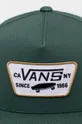 Pamučna kapa sa šiltom Vans zelena