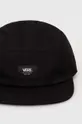 Βαμβακερό καπέλο του μπέιζμπολ Vans μαύρο