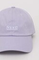 Vans czapka z daszkiem bawełniana VN0A36IUCR21 fioletowy SS24