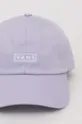 Vans czapka z daszkiem bawełniana fioletowy