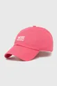 ροζ Βαμβακερό καπέλο του μπέιζμπολ Vans Unisex