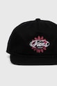 Памучна шапка с козирка Vans VN000GKJBLK1 черен SS24