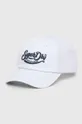 biały Superdry czapka z daszkiem bawełniana Unisex