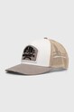 Superdry czapka z daszkiem aplikacja beżowy W9010176A.1PC