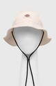 Βαμβακερό καπέλο Dickies FISHERSVILLE BUCKET απλικέ μπεζ DK0A4YPF
