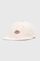 Menčestrová baseballová čiapka Dickies CHASE CITY CAP nášivka béžová DK0A4YPJ