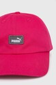 Puma czapka z daszkiem bawełniana 2366917 różowy SS24