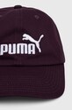 Puma czapka z daszkiem bawełniana 024357 fioletowy AW24
